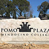 Engraved stone sign for college