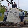 Natural stone sign for park